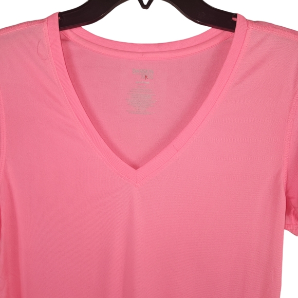 DanskinNow, Women's pink tee, 100% polyester, Size M - Picture 2 of 5